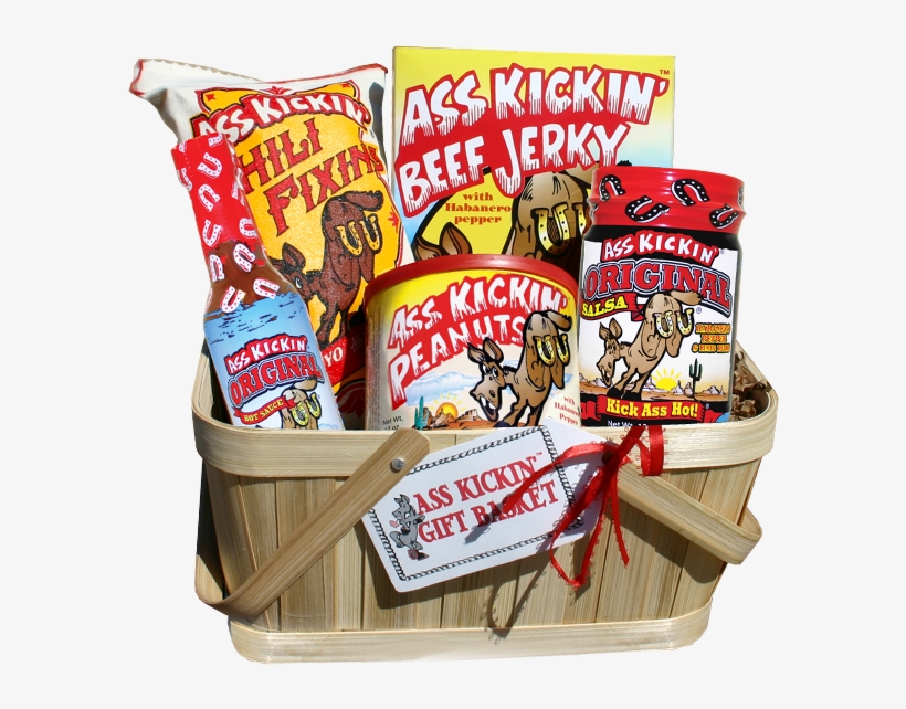 Ass Kickin' Gift Basket - Ass Kickin' Beef Jerky - 4 Oz Box, transparent png #2955453