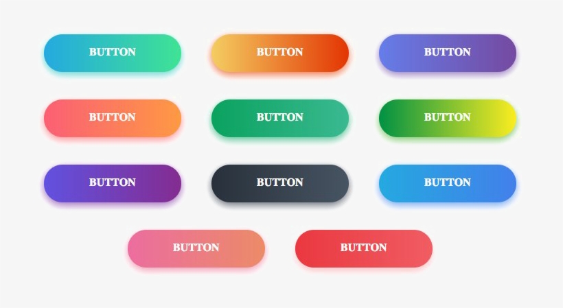 Gradient Button Png Image - Gradient, transparent png #2955598