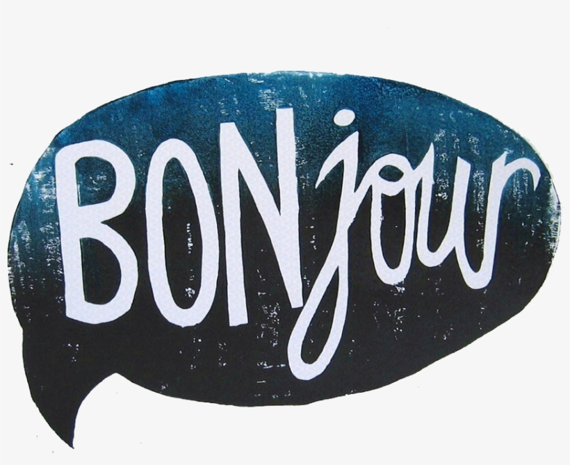 Bonjour - Bonjour In A Speech Bubble, transparent png #2955771