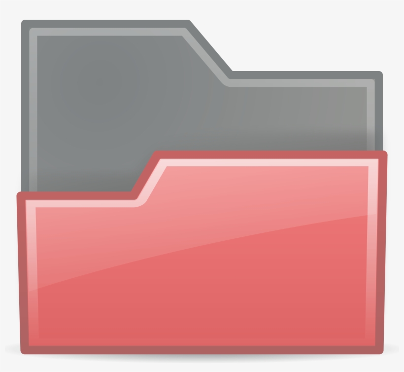This Free Icons Png Design Of Folder Red Open Translucent, transparent png #2956067