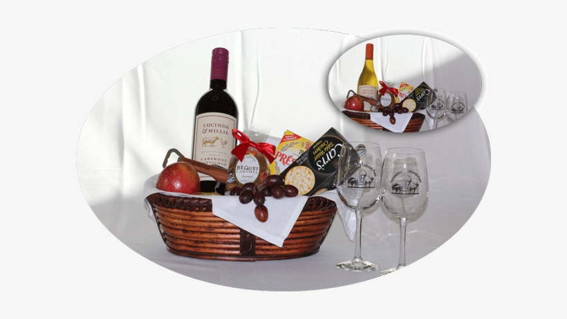 Red Wine Or White Wine And Cheese Basket - Fall Gift Baskets With Wine, transparent png #2956211