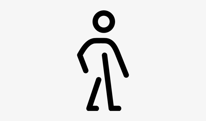 Stick Man Walking Vector - Hombre De Palitos Png, transparent png #2956212