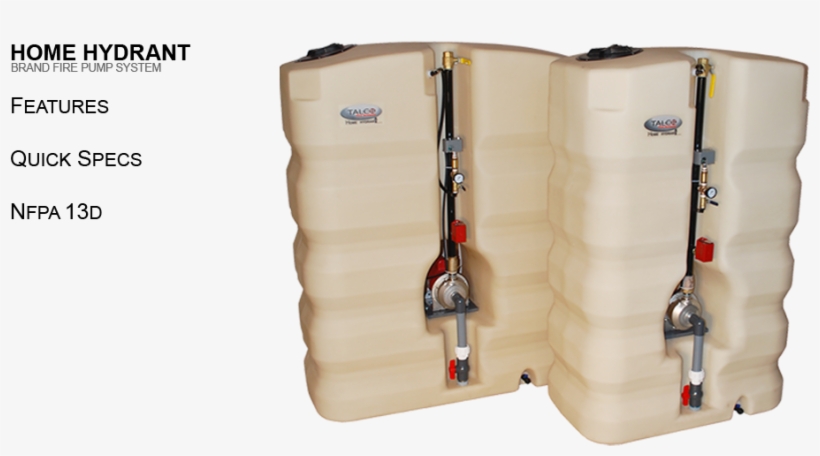 Fire Protection Tanks Save Money And Are Nfpa-13d Compliant - Fire Sprinkler System, transparent png #2957209
