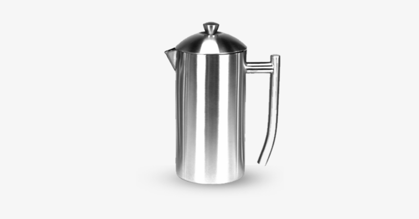 Coffee - Frieling Brushed Stainless Steel French Press, 17-ounce, transparent png #2957234