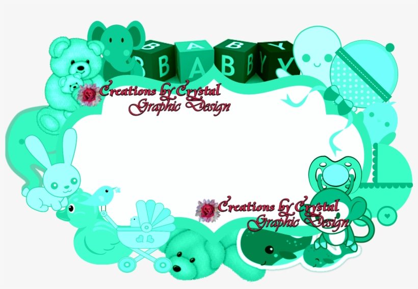 Cbycgraphicdesign Custom Borders Baby Birth Announcements, - Baby Blocks, transparent png #2957395