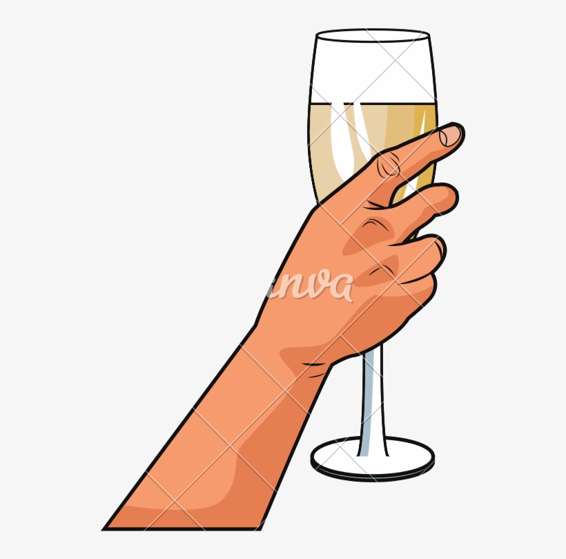 Svg Transparent Download Champagne Drawing Pop Art - Art, transparent png #2957785