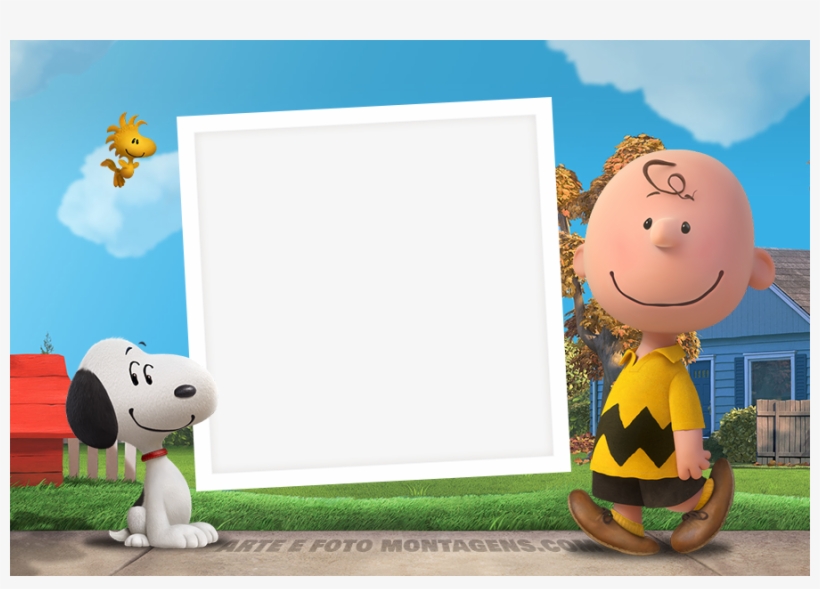 Molduras Em Png Para Download - Moldura Snoopy Png, transparent png #2957824