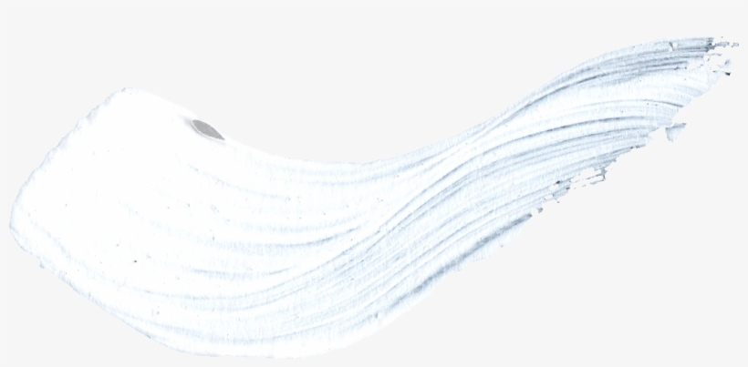 26 White Paint Brush Stroke - Eel, transparent png #2958259