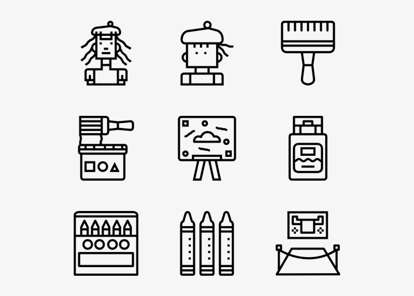 Artist - Technology Line Icons Png, transparent png #2958264
