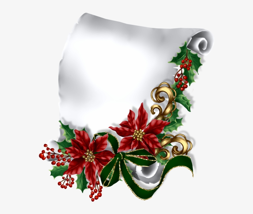 Special Pictures, Borders And Frames, - Tubes Png Parchemins Noël