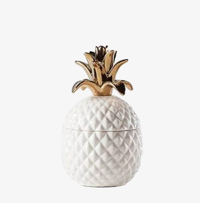 Ceramic Pineapple Canister - White Canisters By Torre & Tagus - White, transparent png #2958632