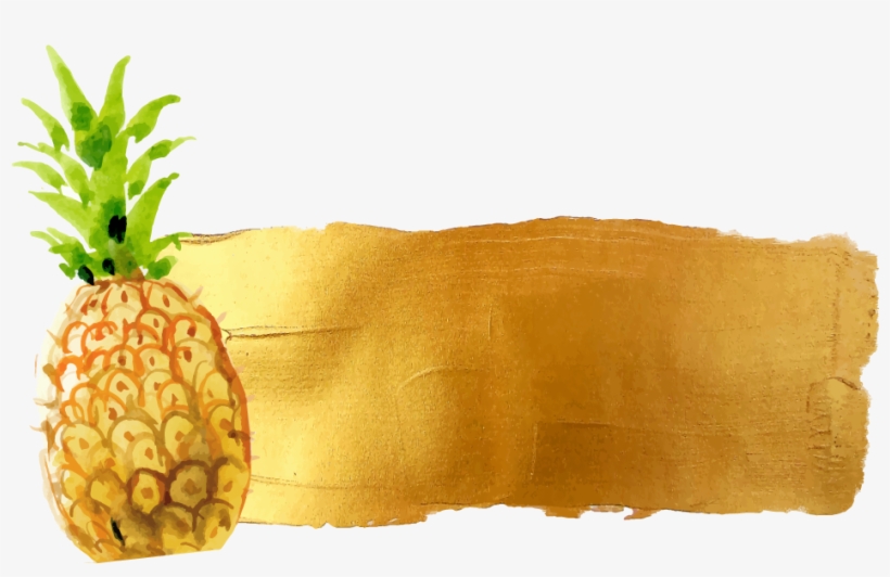 Fine Pineapple Gold - Rosa Luau Einladung - Ananas Laden Ein, transparent png #2958649