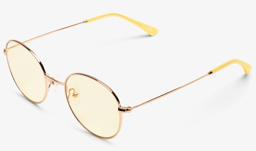 Yellow Carl Zeiss Lenses With 100% Uv Protection And - Gold, transparent png #2958881