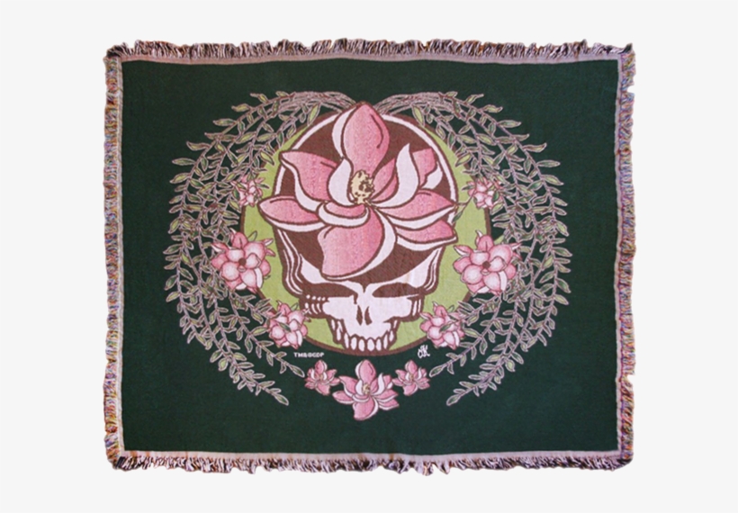 A White And Green Stealie With A Pink Sugar Magnolia - Grateful Dead Steal Your Face, transparent png #2959111