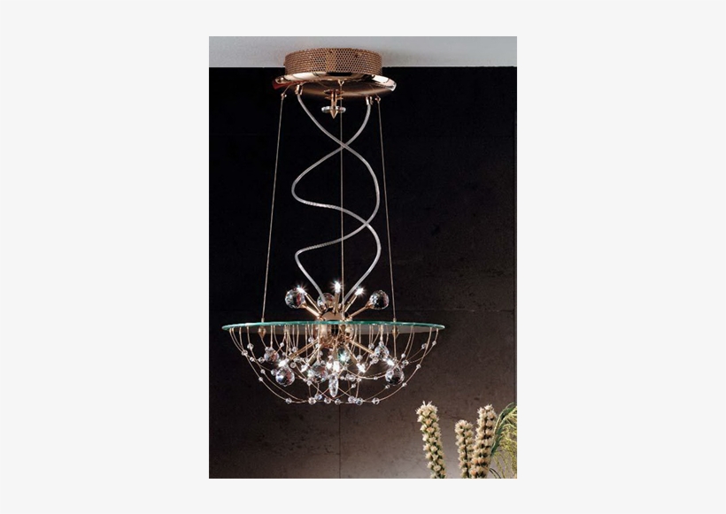 Lu 2362/20/80 Gold Swarovski Crystal Chandelier - Chandelier, transparent png #2959336