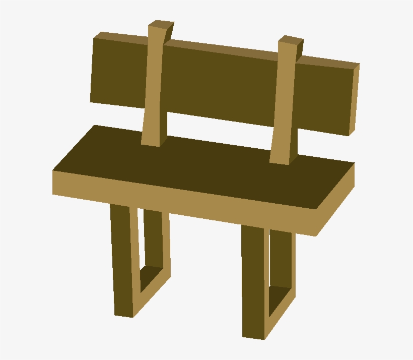 Wooden Bench Built - Bench, transparent png #2959382