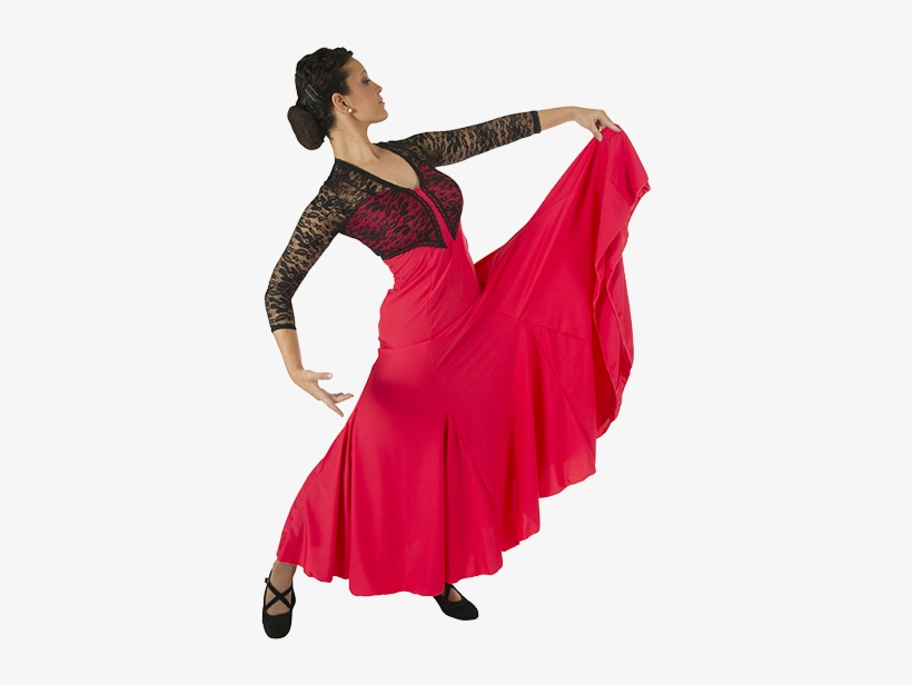 Vestido Flamenco Fl8401lc1 - Maillots De Patinaje Artistico De Flamenca, transparent png #2959409