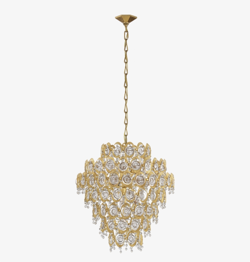 Emile Large Chandelier In Gild With Crystal - Visual Comfort Arn5172gcg Emile Large Chandelier In, transparent png #2959495