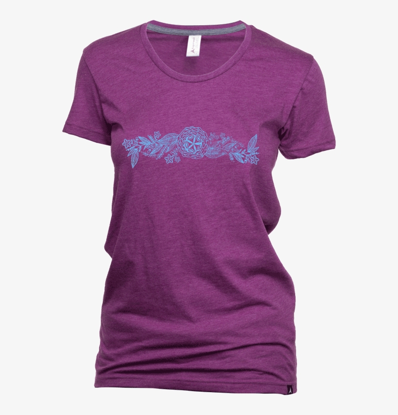 Aspinwall Flower Spread Field Berry Womens T Shirt - Active Shirt, transparent png #2960045