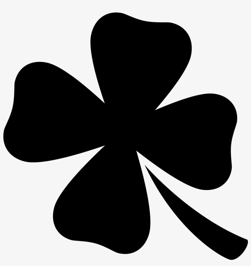 This Is A Picture Of A Four-leaved Clover - Clover Icon, transparent png #2960635