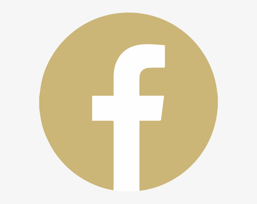 Facebook Icon - Gold - - Gold Facebook Icon Png, transparent png #2961537