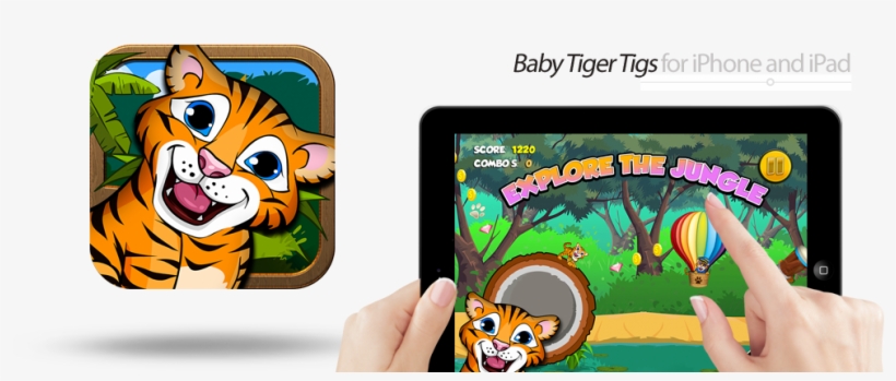 Baby Tiger - Cartoon, transparent png #2962100