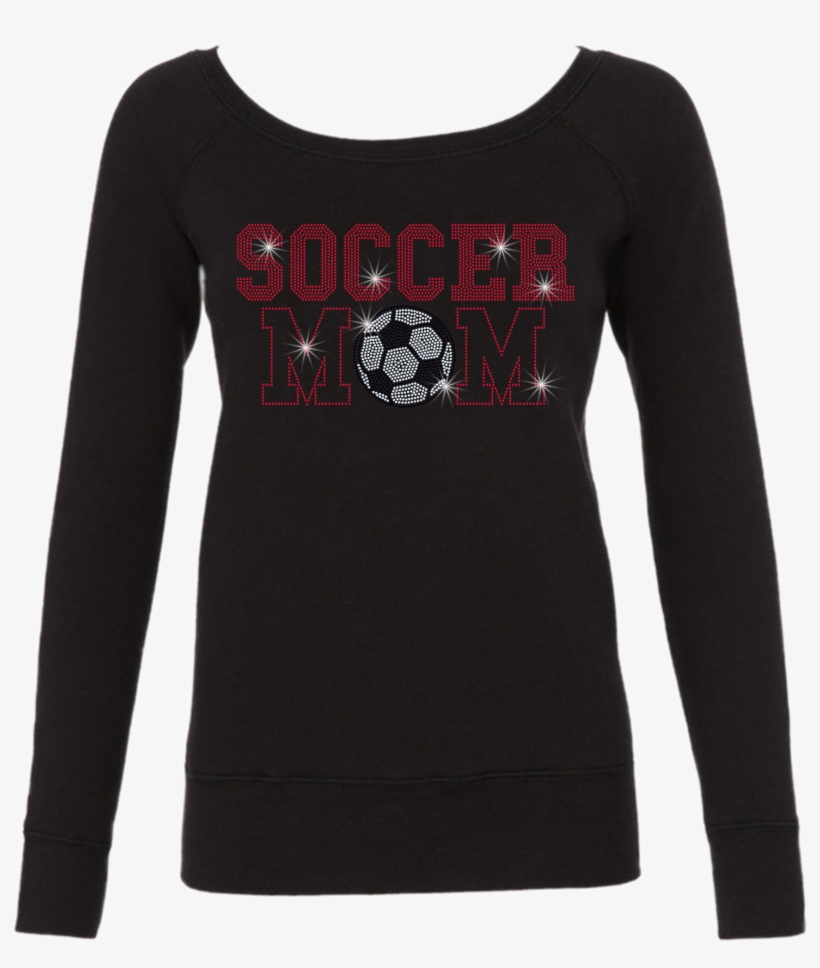 Soccer Mom Bling Long Sleeve Style Shirts - Shirt, transparent png #2962366