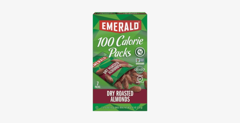 Emerald® Nuts 100 Calorie Pack - Emerald Nuts Emerald Dry Roasted Almonds 100 Calorie, transparent png #2962495