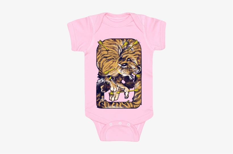 Saint Sebastian Tiger Baby Onesy - Saint Sebastian Tiger Tote Bag Tote Bag: Funny Tote, transparent png #2962644