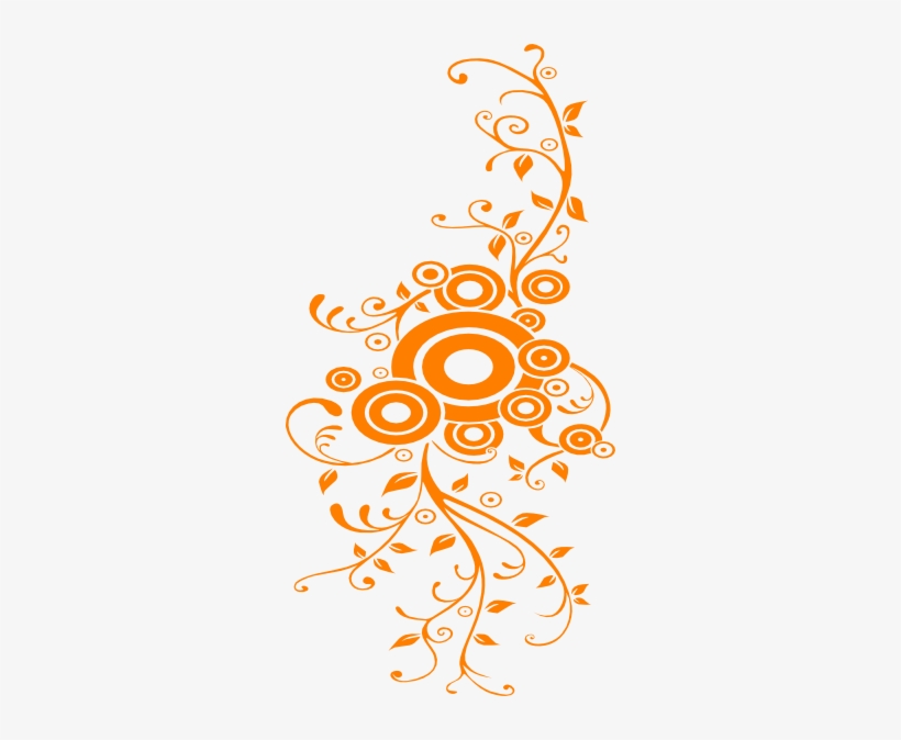 Swirl Clipart Orange - Pink Border Design Png, transparent png #2963057