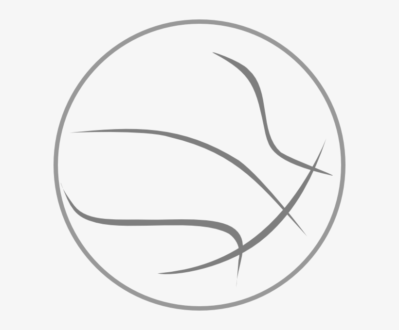 How To Set Use Basketball Outline Clipart - Black And White Basketball Outline, transparent png #2963209