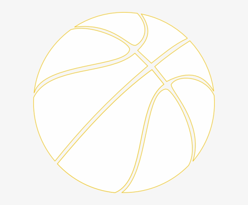 Basketball Outline - Transparent Background Basketball Ball, transparent png #2963300