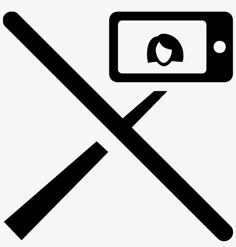 No Selfie Stick Icon - No Selfie Stick Png, transparent png #2963497