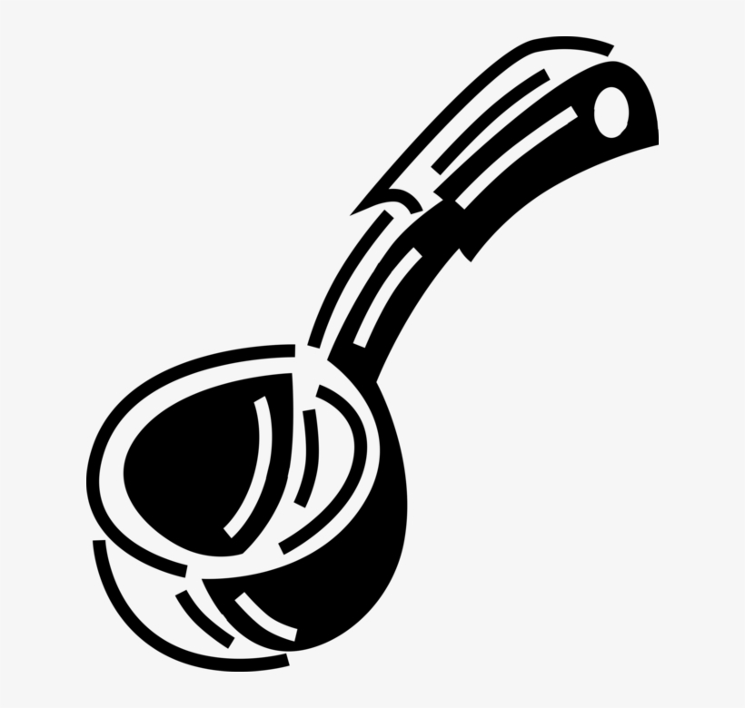 Vector Illustration Of Kitchen Kitchenware Soup Ladle - Illustration, transparent png #2964464