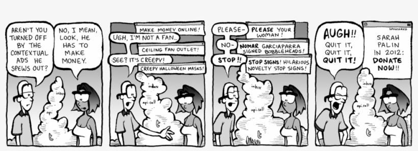 Aren't You Turned Off By The Contextual Ads He - Comic Strips Cloud Png, transparent png #2964568