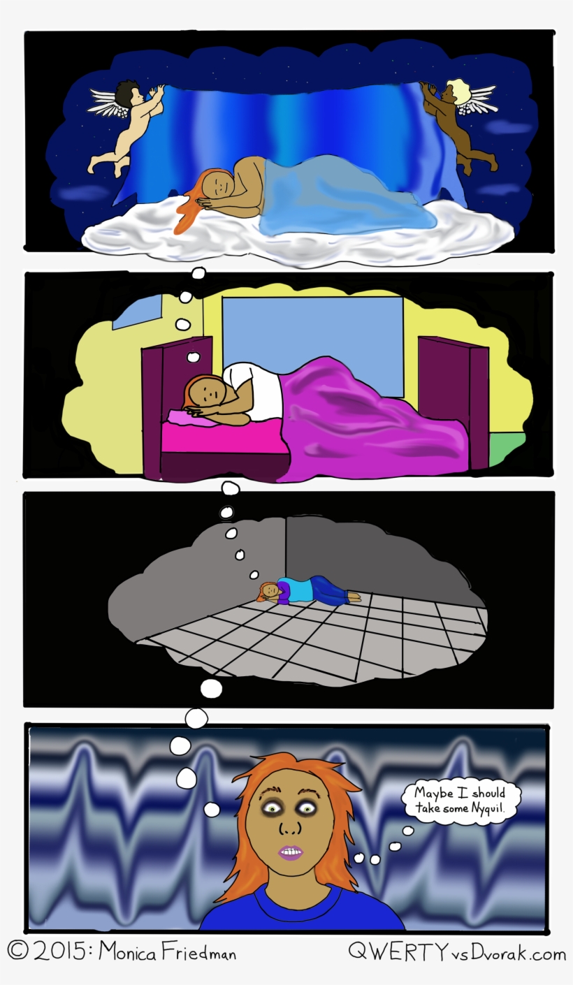 The Heavenly Cloud Sleeping Monica Dreams That She - Cartoon, transparent png #2964737