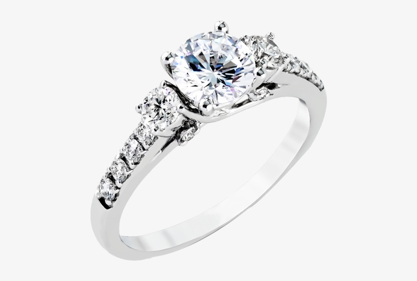 Beautiful Diamond Engagement Rings For Her - 5 Taş Pırlanta Altınbaş, transparent png #2965045