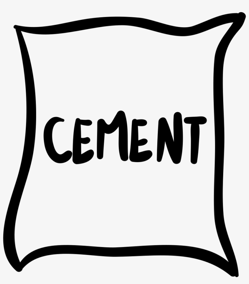 Cement Bag Hand Drawn Construction Material Comments - Cement Icon, transparent png #2965093