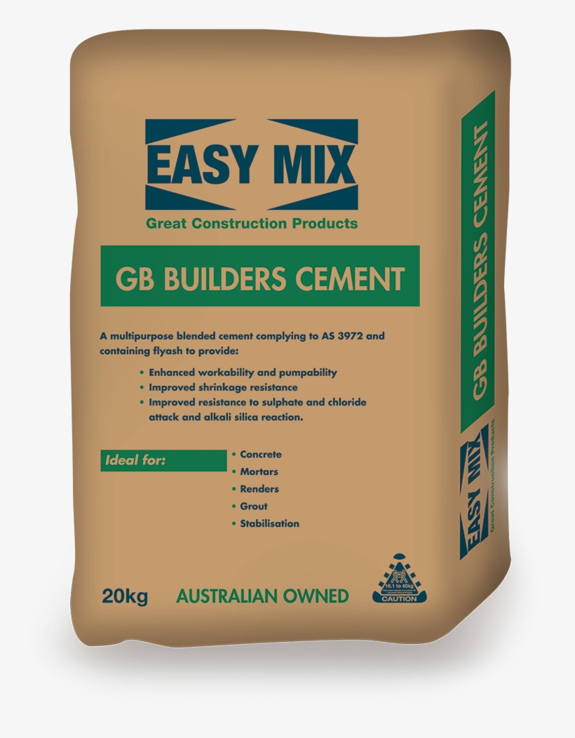 Easy Mix Builders Cement Png - Cement, transparent png #2965115
