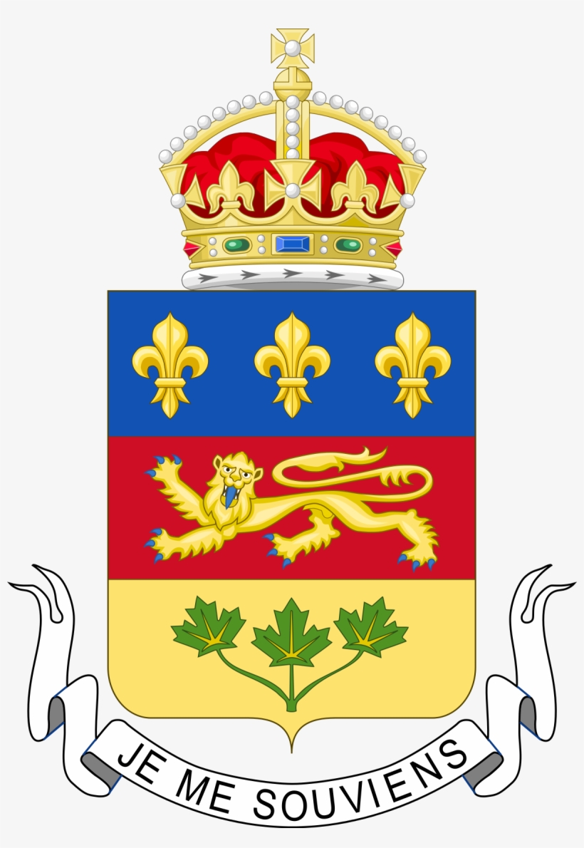 Coat Of Arms For Quebec, transparent png #2966435