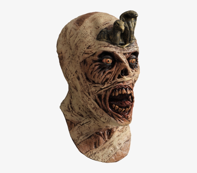 Adult Cursed Mummy Creepy Scary Full Latex Mask Costume - Cursed Mummy Latex Mask Costume, transparent png #2966566