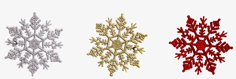 Pendente Pendente Flocos De - 4 White Glitter Snowflake, Set Of 24, Black, Holiday, transparent png #2966776
