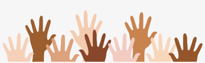 Multicultural Education - People Raising Hands Png, transparent png #2967028