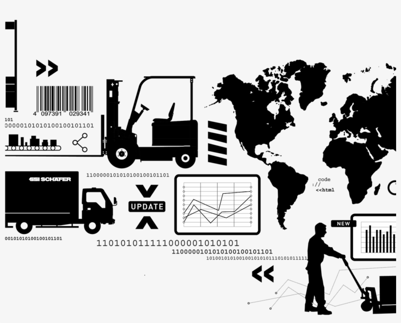 It Material Flow - World Map, transparent png #2967289