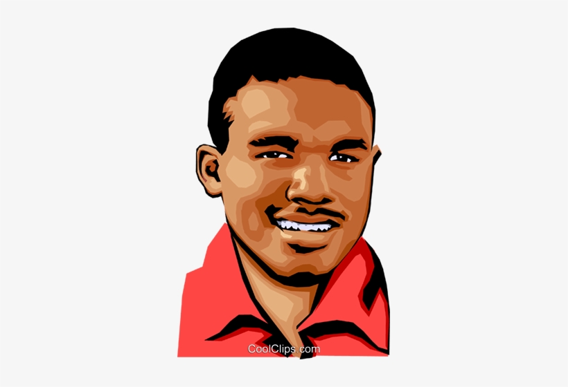 El Hombre Negro Libres De Derechos Ilustraciones De - Black Male Face Clipart, transparent png #2967488