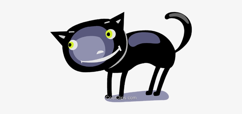 Gato Negro Libres De Derechos Ilustraciones De Vectores - Illustration, transparent png #2967537