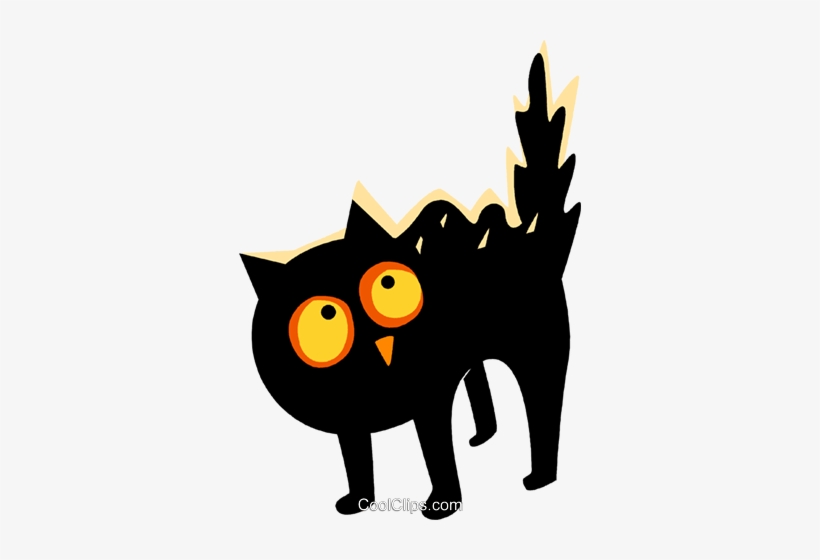 Miedo Del Gato Negro Libres De Derechos Ilustraciones - Halloween Borders, transparent png #2967715