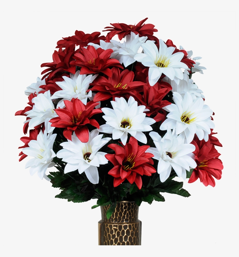 Red & White Dahlia - Dahlia, transparent png #2967767