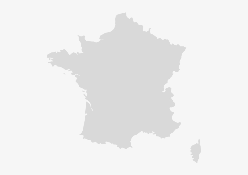 Coloredarea - Regions Of France Map In English, transparent png #2967824
