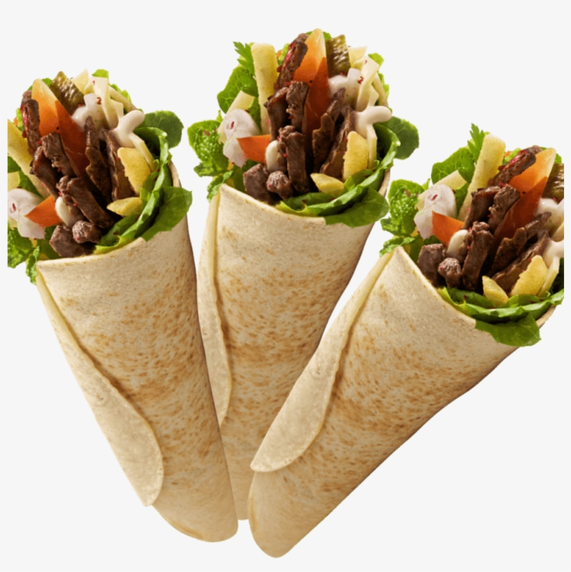 Grilled Vegetable Wrap - Grill Shawarma - Free Transparent PNG Download